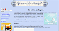 Desktop Screenshot of cuisineduportugal.com