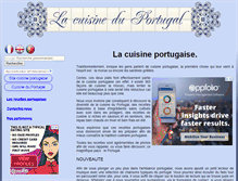 Tablet Screenshot of cuisineduportugal.com
